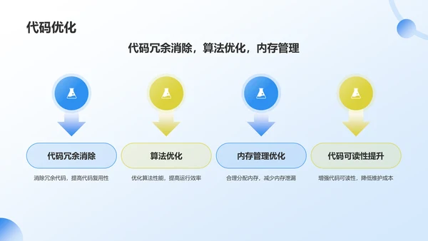 蓝色插画风软件工程师求职简历PPT模板