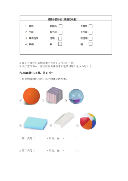 教科版一年级下册科学期末测试卷精品【名校卷】.docx