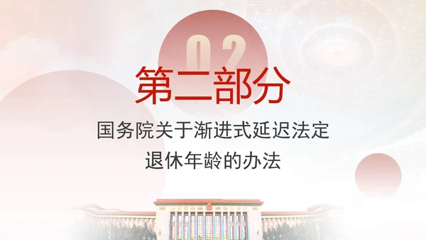 全国人大常委会关于实施渐进式延迟法定退休年龄的决定专题党课PPT
