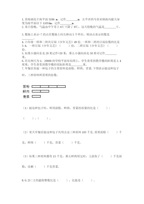 人教版数学小升初模拟试卷及答案（考点梳理）.docx