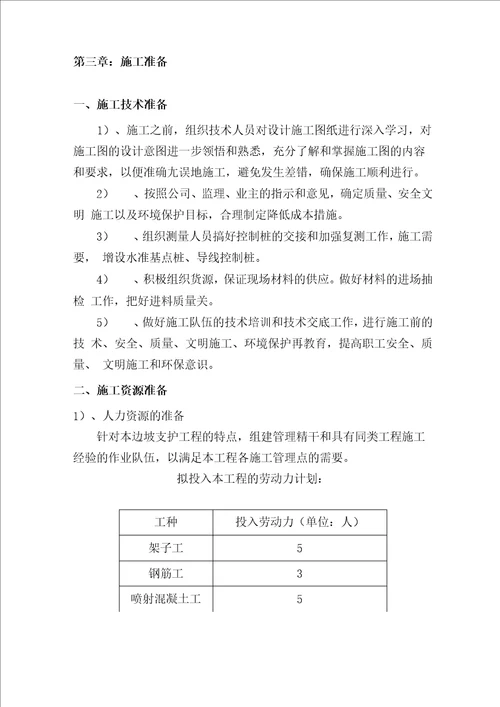 边坡挂网喷射混凝土支护施工方案