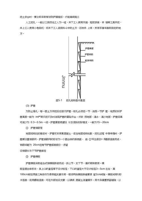 挖孔桩基础施工作业指导书