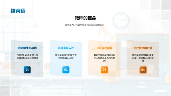 教师职业探索PPT模板