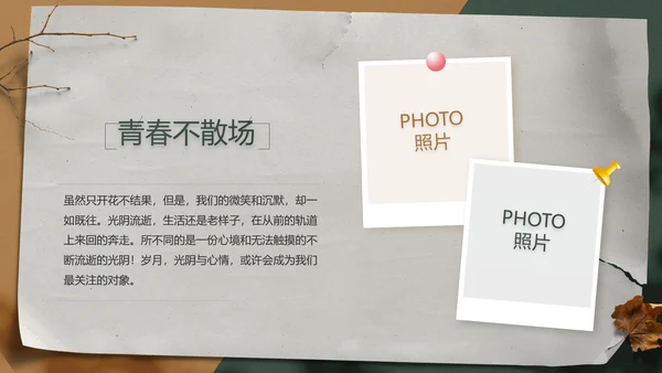 致青春毕业季青春毕业纪念册PPT