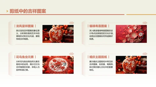 绿色中国风非遗剪纸艺术PPT模板