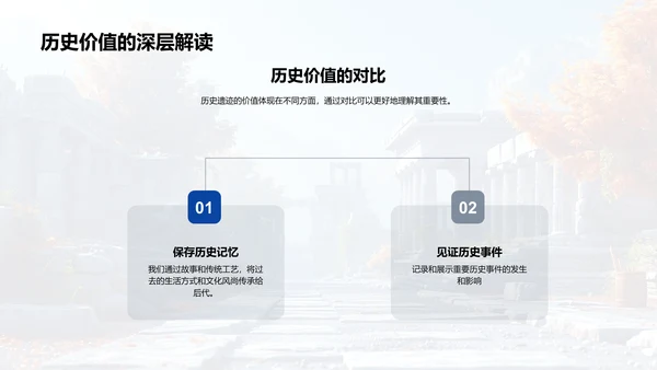 历史遗迹解析讲座PPT模板