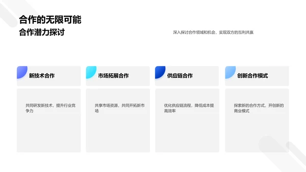 年度战略合作总结PPT模板