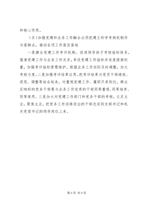 推进机关党建和业务工作融合发展的实践与思考 (2).docx