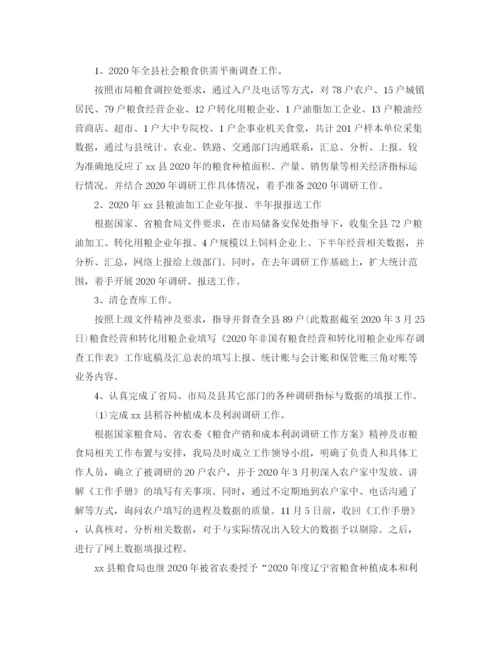 精编之统计员年度工作总结范文.docx