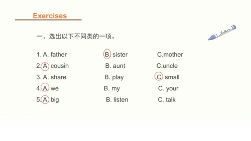 Unit 2 Different families Part C Family Poem  课件(共