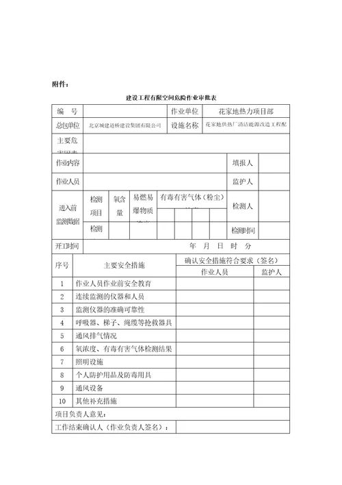 有限空间作业制度