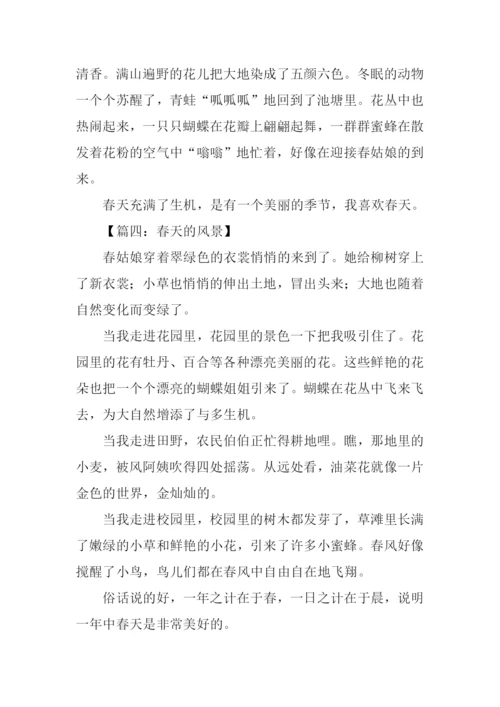 春天的风景作文300字.docx