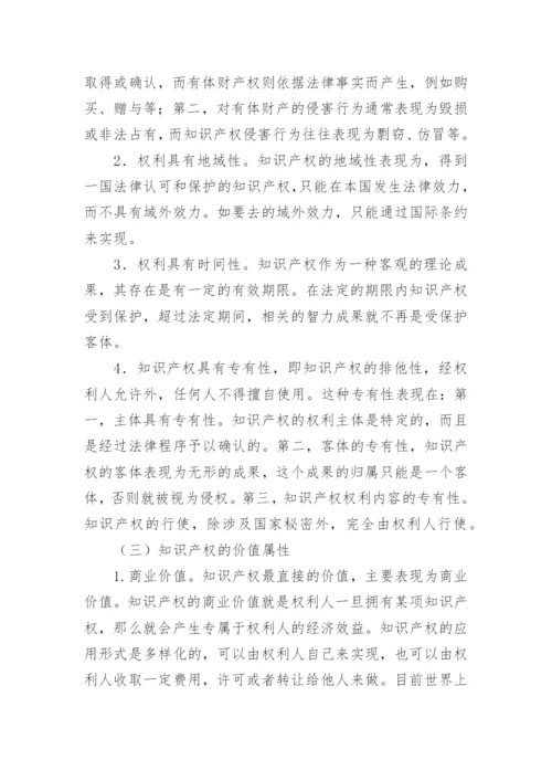 浅谈知识产权的刑法保护论文.docx