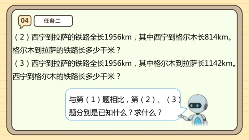 人教版四下1.1《加、减法的意义和各部分之间的关系》（课件）