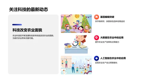 农业科技在现代农业中的应用PPT模板