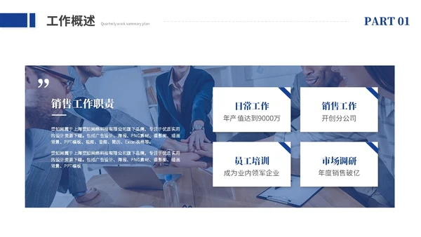 创意励志风销售工作总结述职报告工作汇报ppt模板