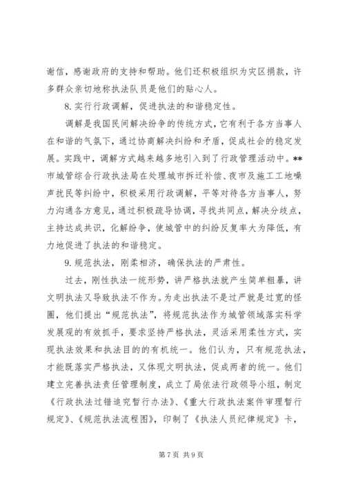 城管执法局执法工作调研报告精编.docx