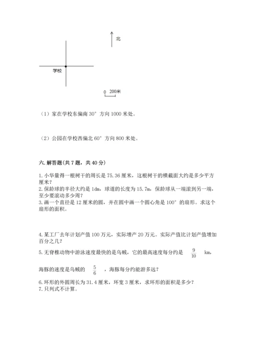 小学数学六年级上册期末测试卷附完整答案（典优）.docx