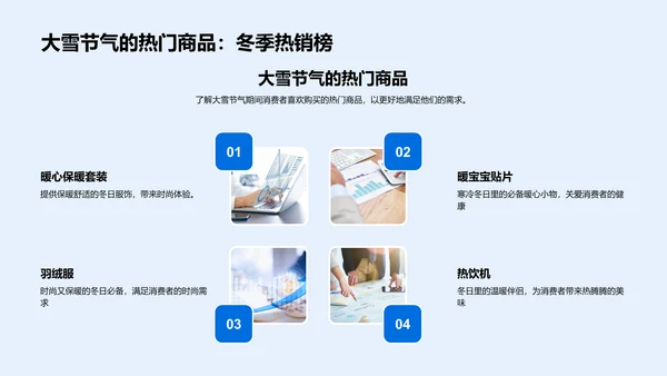 大雪营销策略报告PPT模板