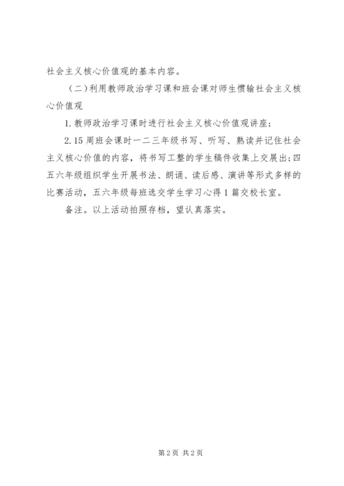 认真学习关于培育和践行社会主义核心价值观意见方案小学.docx