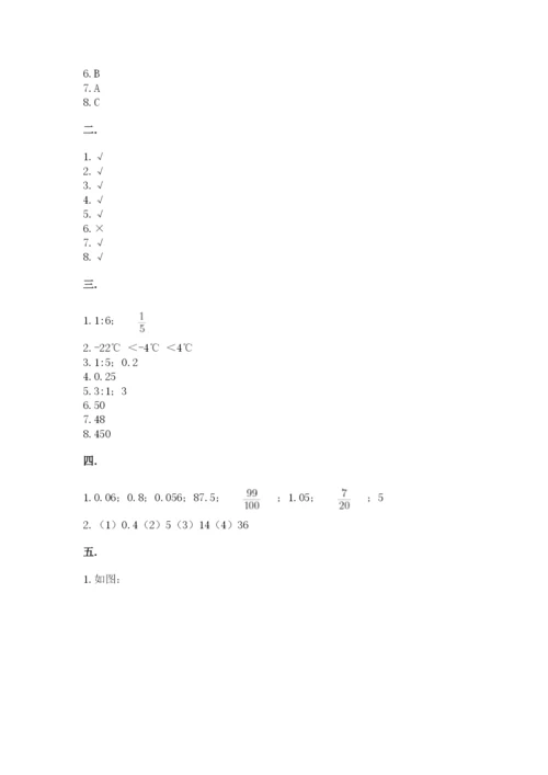 人教版数学六年级下册试题期末模拟检测卷附完整答案（易错题）.docx