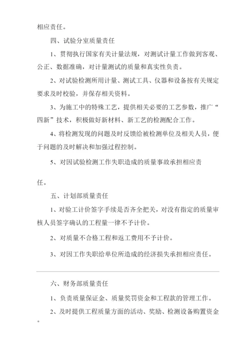 单位公司企业质量责任制度.docx