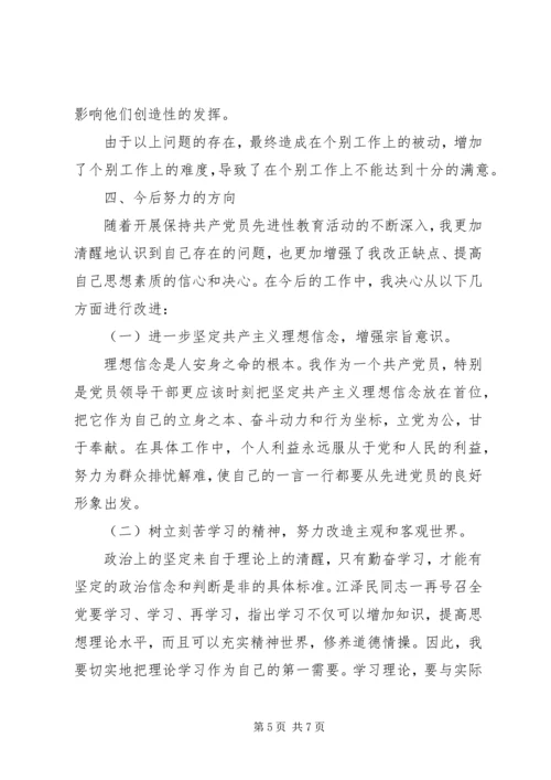 税务局副局长党性分析及整改措施 (3).docx