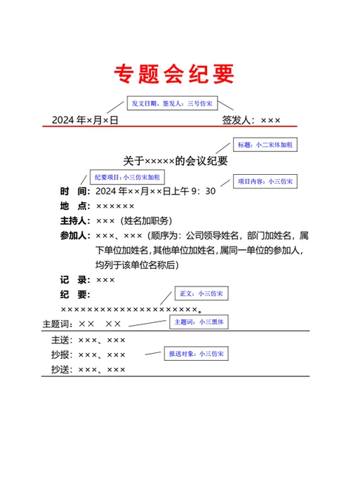 企业、公司红头文件公文格式