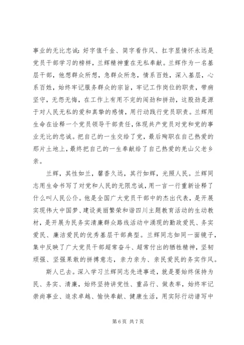 学习兰辉心得体会3篇.docx