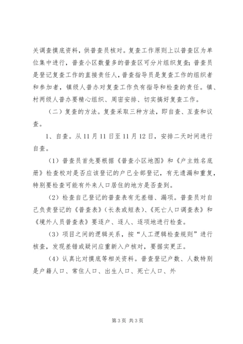 关于做好第六次人口普查复查阶段工作的实施意见 (2).docx