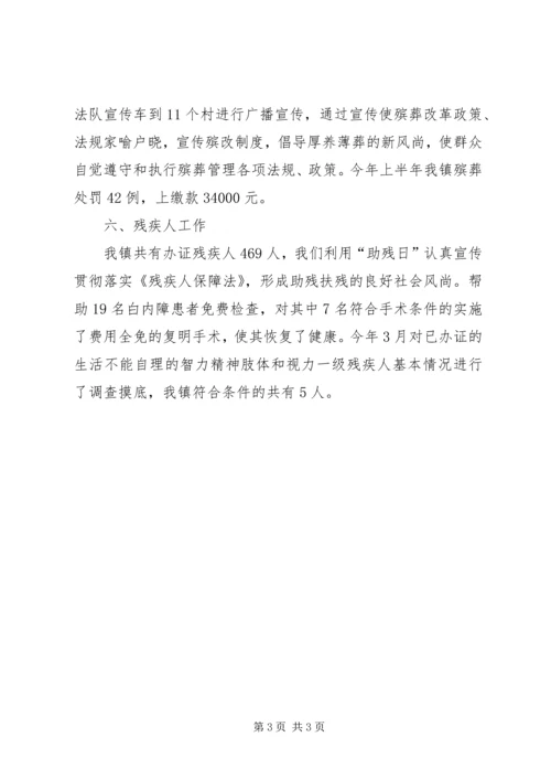 乡镇民政办工作汇报_1.docx