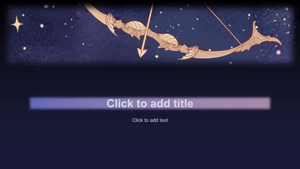 蓝紫色插画风神秘星曲个人简历PPT主题