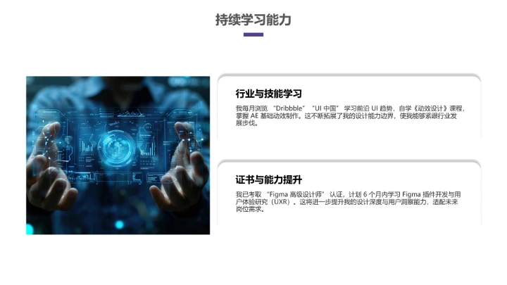 视觉传达与设计专业大学生求职个人能力综合展示职业生涯规划PPT4