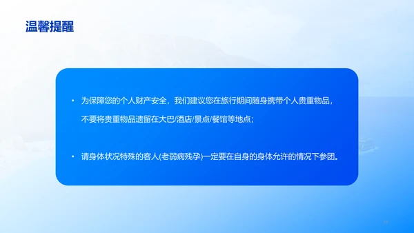 蓝色商务现代夏季旅游宣传商业计划书PPT模板