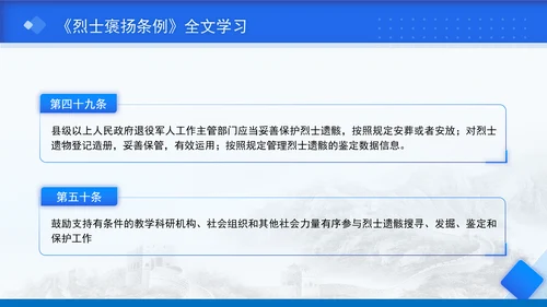 2024年新修订烈士褒扬条例解读全文学习PPT课件