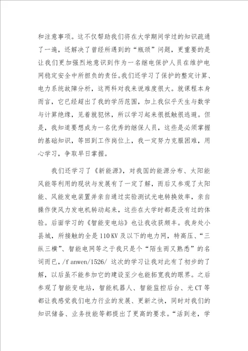 国网新员工培训总结