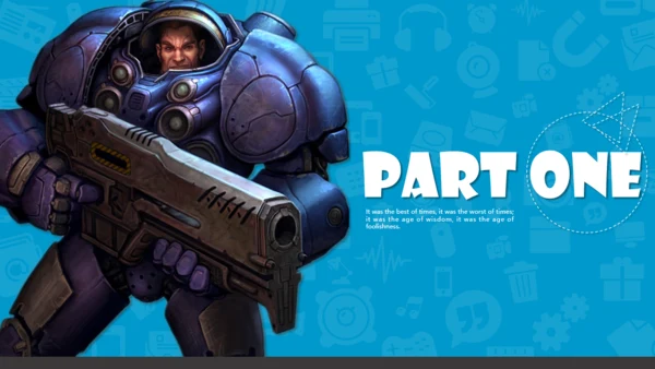 星际争霸主题通用PPT模版