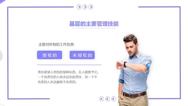 紫色简约几何风基层干部的角色认识和能力提升培训PPT团队管理