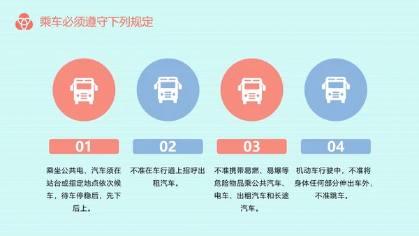 主题教育交通安全PPT模板