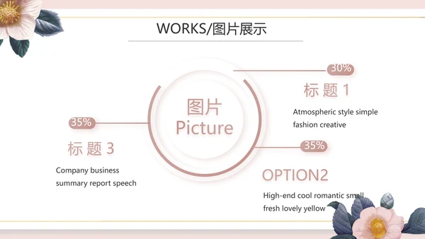 粉色简约美容宣传介绍动态PPT模板