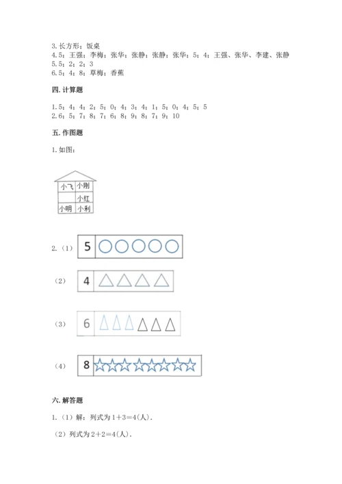 一年级上册数学期中测试卷附参考答案（b卷）.docx
