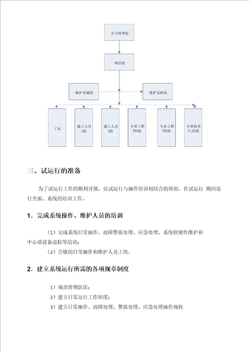 信息化弱电项目试运行方案