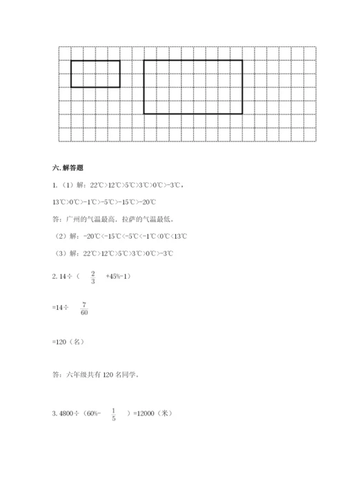 六年级下册数学期末测试卷含答案【考试直接用】.docx