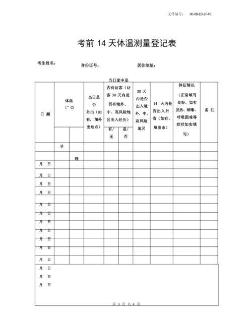 总结填好的14天体温记录表.docx