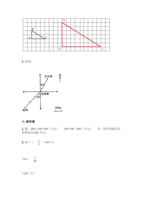 人教版六年级下册数学期末测试卷丨精品(含答案).docx