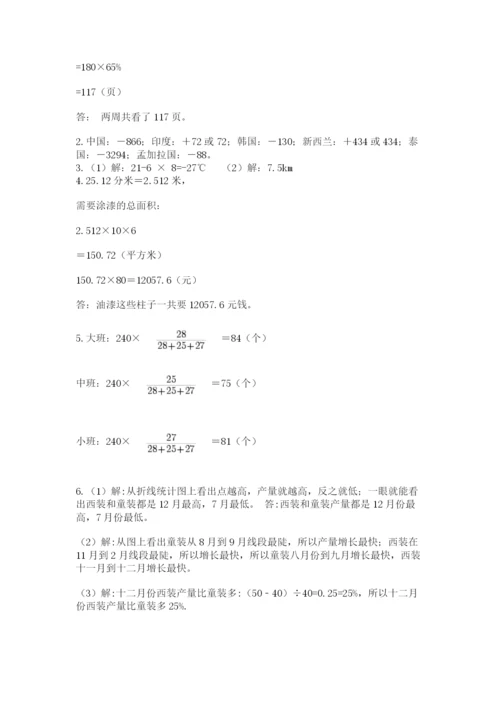 冀教版小升初数学模拟试卷含答案ab卷.docx