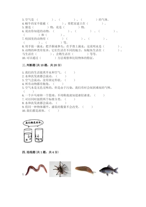 教科版一年级下册科学期末测试卷及答案【精品】.docx