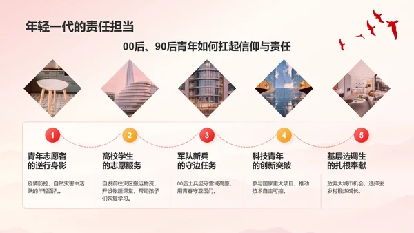 红色党政风致敬最可爱的人PPT模板