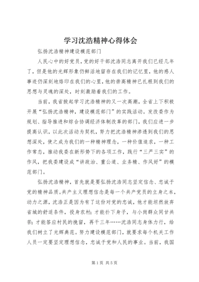 学习沈浩精神心得体会 (3).docx