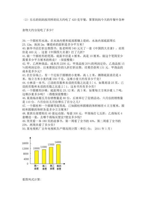 小升初数学应用题50道标准卷.docx